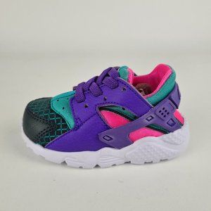 Nike Huarache Run Now Toddlers Running Purple Sneakers Shoe